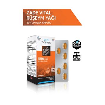 Zade Vital Ruşeym Yağı 60 Kapsül