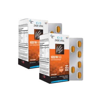 Zade Vital Ruşeym Yağı 60 Kapsül