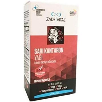 Zade Vital Sarı Kantaron Yağı İçeren 20 ml Takviye Edici Gıda