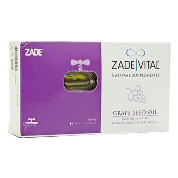 Zade Vital Üzüm Çekirdeği Yağı 500 mg 60 Kapsül