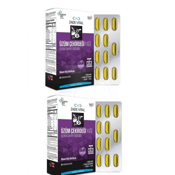 Zade Vital Üzüm Çekirdeği Yağı 60 Kapsül