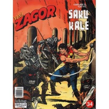 ZAGOR KLASIK MACERALAR DIZISI SAYI: 34 - FRANCO DONATELLI, GALLIENO FERRI, GUIDO NOLITTA