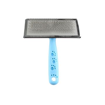 Zampa 14x11.5 cm Large Mavi Slikon Top Başlıklı Kedi ve Köpek Fırçası