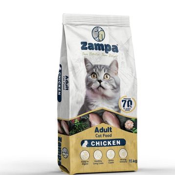 Zampa 15 kg Yetişkin Kediler İçin Tam ve Dengeli Tavuklu Kuru Mama
