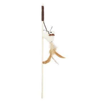 Zampa 40 cm Beyaz Çevre Dostu Tüylü Kedi Oltası