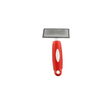 Zampa Medium 16x9 cm Kırmızı Kedi ve Köpek Bakım Fırçası