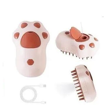 Zampa Pati Şeklinde 7x10 cm Karışık Renkli Buharlı Kedi Tarağı