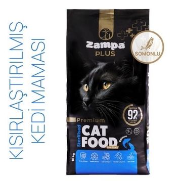 Zampa Plus Premium Somonlu Kısırlaştırılmış 1.5 kg Kedi Maması