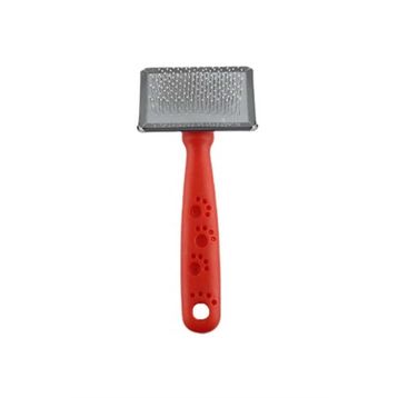 Zampa Slikon Top Başlıklı Small 14x6 cm Kırmızı Kedi ve Köpek Fırçası