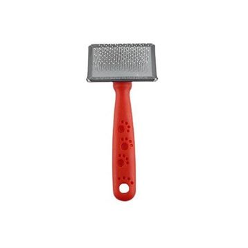 Zampa Slikon Top Başlıklı Small 14x6 cm Kırmızı Kedi ve Köpek Fırçası