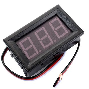 Zauss Dc 0-30 V 3 Kablolu Kırmızı 0.56 Led Dijital Panel Voltmetre