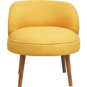 Ze10 Design Nice Sarı Tekli Koltuk