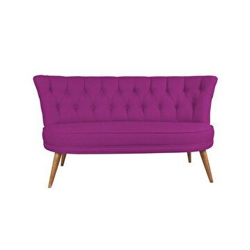 Ze10 Design Richland Loveseat Mor İkili Kanepe