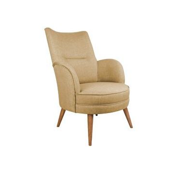 Ze10 Design Victoria Sütlü Kahve Tekli Koltuk