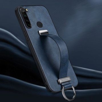 Zebana Xiaomi Redmi Note 8 Lacivert Classic Deri Kılıf