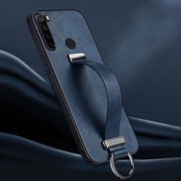 Zebana Xiaomi Redmi Note 8 Lacivert Classic Deri Kılıf