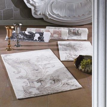 Zebra Casa Antonia Bej/Mavi İkili Banyo Paspas Seti