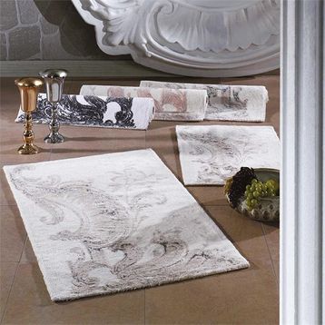 Zebra Casa Antonia Bej/Mavi İkili Banyo Paspas Seti