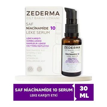 Zederma 30 ml Saf Niacinamide %10 Leke Karşıtı Bakım Serumu