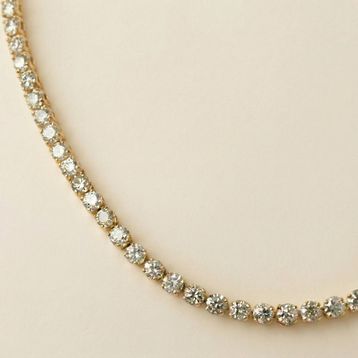 Zeino 14K Altın Kaplama - 45 cm Su Yolu Kolye