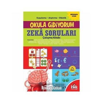 Zeka Soruları Çalışma Kitabı-Okula Gidiyorum-Kolektif