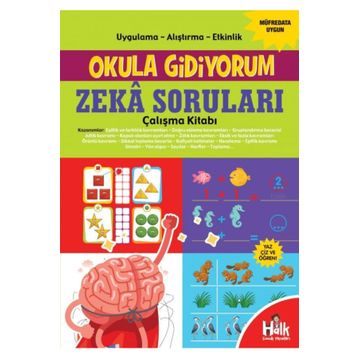 Zeka Soruları Çalışma Kitabı-Okula Gidiyorum-Kolektif