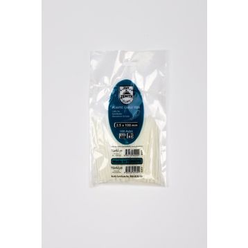 Zenith 2,5x100 mm 100 Adet Beyaz Kablo Bağı Plastik Cırt Kelepçe