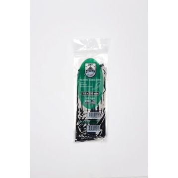 Zenith 3.6x250 mm 100 Adet Siyah Kablo Bağı Plastik Cırt Kelepçe
