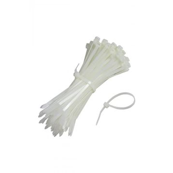 Zenith 3,6x370 mm Beyaz 100 Adet Kablo Bağı Plastik Cırt Kelepçe