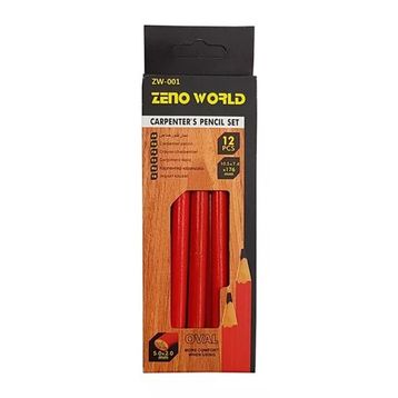Zeno World Oval Siyah Marangoz Kalemi Kurşun Kalem