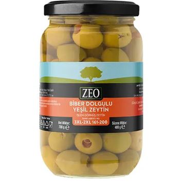 Zeo 2Xl-3Xl 400 gr Biberli Yeşil Zeytin