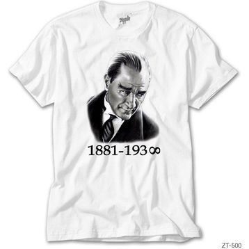 ZEPPLIN-Atatürk Beyaz Kadın Tişört