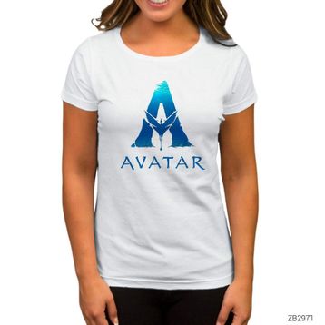 ZEPPLIN-Avatar 2 Logo Beyaz Kadın Tişört
