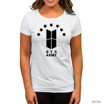 Zepplin BTS 7 Yıldız Logo Beyaz T-Shirt