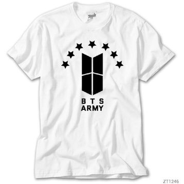 Zepplin BTS 7 Yıldız Logo Beyaz T-Shirt