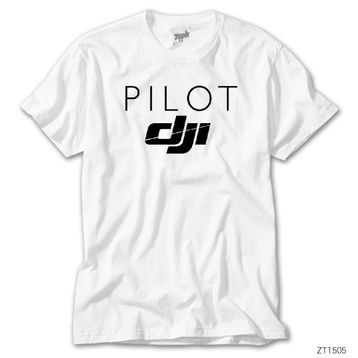 ZEPPLIN-DJI Pilot Beyaz Kadın Tişört