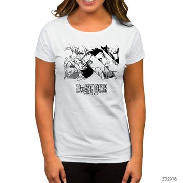 Zepplin Dr. Stone Team Beyaz Kadın T-shirt
