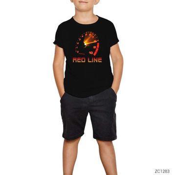 Zepplin Red Line Siyah T-Shirt