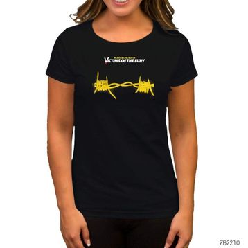 Zepplin Robin Trower Victims of The Fury Siyah Kadın T-shirt