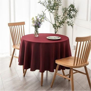Zeren Home Bordo Sıvıya Dayanıklı Dertsiz Masa Örtüsü