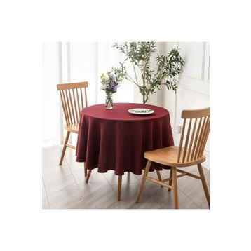 Zeren Home Bordo Sıvıya Dayanıklı Dertsiz Masa Örtüsü