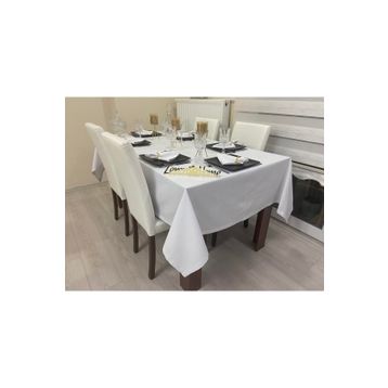 Zeren Home Düz Beyaz Renkli Dertsiz 150x260 cm Masa Örtüsü