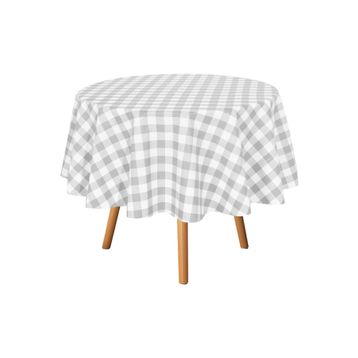 Zeren Home Gri Sıvıya Dayanıklı Dertsiz Masa Örtüsü