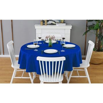 Zeren Home Mavi Sıvıya Dayanıklı Dertsiz Masa Örtüsü