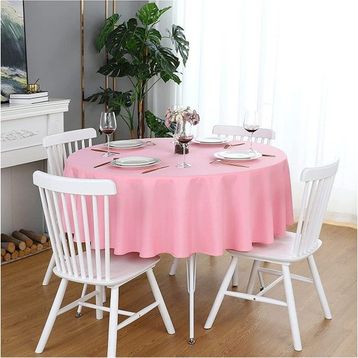 Zeren Home Pembe Sıvıya Dayanıklı Dertsiz Masa Örtüsü