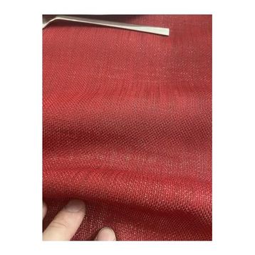 Zeren Home Simli Dertsiz Oval 150x260 cm Kırmızı Masa Örtüsü