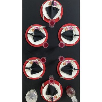 Zeren Home Sıvı Geçirmez Dertsiz Siyah 160x220 cm Masa Örtüsü