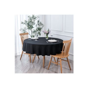 Zeren Home Siyah Sıvıya Dayanıklı Dertsiz Masa Örtüsü