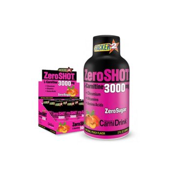Zero Shot 3000 mg 12 X 60 ml Şeftali Aromalı L-Carnitine