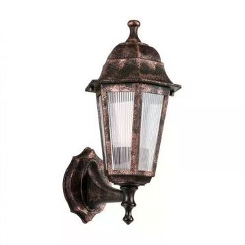 Zerpa Aydınlatma 20 cm x 37 cm Dekoratif Optik Altıgen Bakır Duvar Armatür Aplik